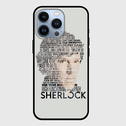 Чехол iPhone 13 Pro Sherlock / 3D-Черный – фото 1