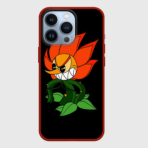 Чехол iPhone 13 Pro Cuphead - Кэгни Гвоздика / 3D-Красный – фото 1