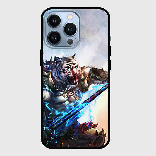 Чехол iPhone 13 Pro Warrior Zoomorph / 3D-Черный – фото 1