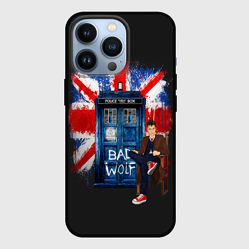 Чехол iPhone 13 Pro Doctor Who: Bad Wolf / 3D-Черный – фото 1