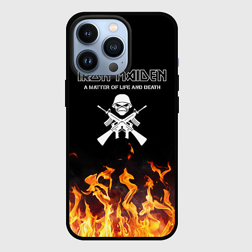 Чехол iPhone 13 Pro Iron Maiden / 3D-Черный – фото 1