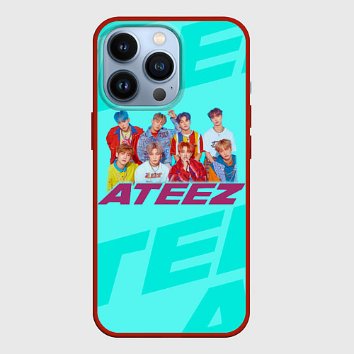 Чехол iPhone 13 Pro Ateez / 3D-Красный – фото 1