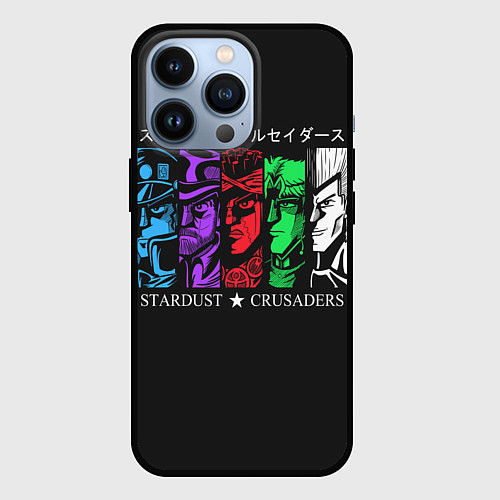 Чехол iPhone 13 Pro JoJo Bizarre Adventure / 3D-Черный – фото 1