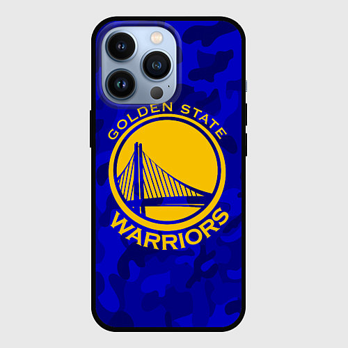 Чехол iPhone 13 Pro GOLDEN STATE WARRIORS / 3D-Черный – фото 1