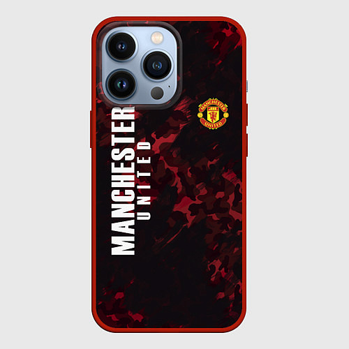 Чехол iPhone 13 Pro Manchester United / 3D-Красный – фото 1