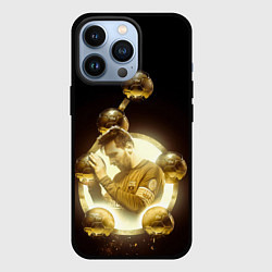 Чехол для iPhone 13 Pro Месси шестикратный, цвет: 3D-черный