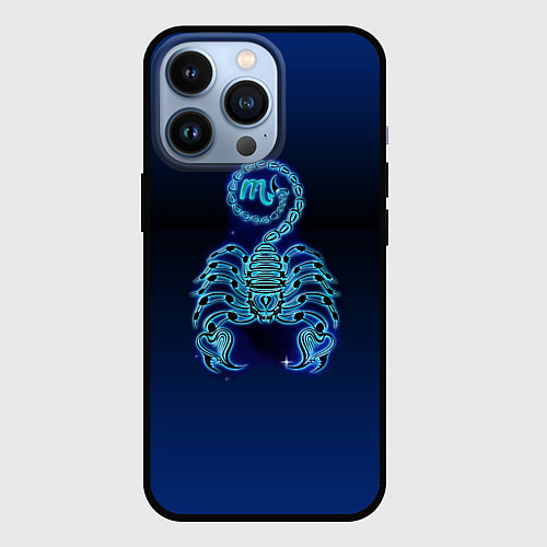 Чехол iPhone 13 Pro Знаки Зодиака Скорпион / 3D-Черный – фото 1