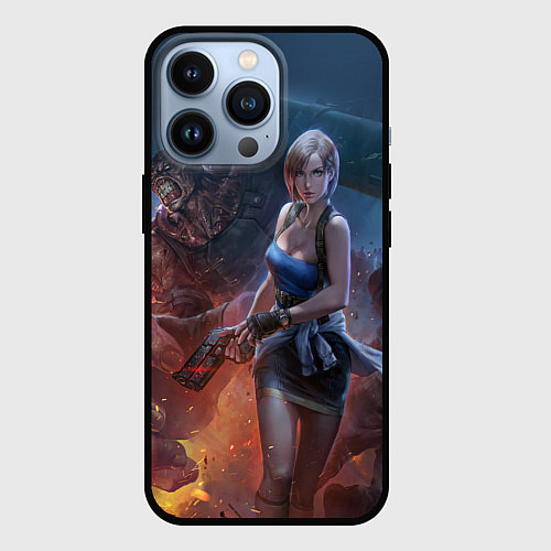 Чехол iPhone 13 Pro RESIDENT EVIL 3 / 3D-Черный – фото 1