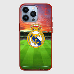 Чехол для iPhone 13 Pro FC Real Madrid, цвет: 3D-красный