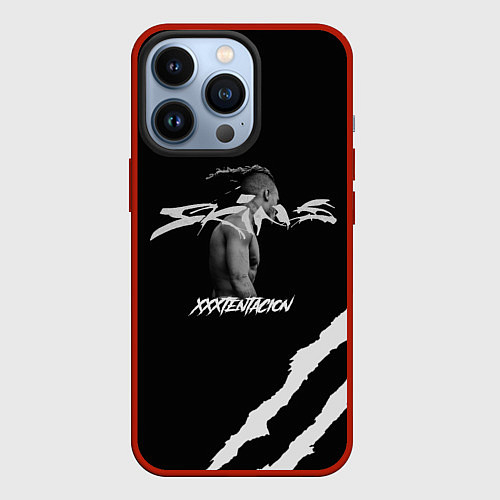 Чехол iPhone 13 Pro XXXTENTACION SKINS / 3D-Красный – фото 1
