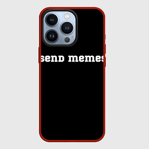 Чехол iPhone 13 Pro Send Memes / 3D-Красный – фото 1