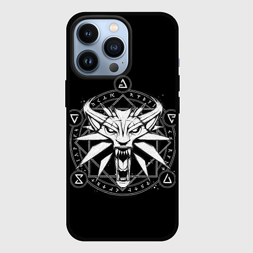 Чехол iPhone 13 Pro The Witcher / 3D-Черный – фото 1