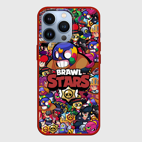 Чехол iPhone 13 Pro BRAWL STARS EL PRIMO / 3D-Красный – фото 1