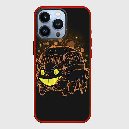 Чехол iPhone 13 Pro My Neighbor Totoro / 3D-Красный – фото 1