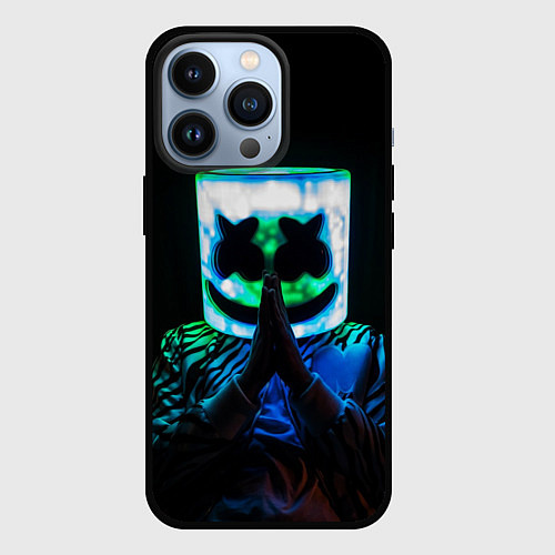 Чехол iPhone 13 Pro Marshmello / 3D-Черный – фото 1