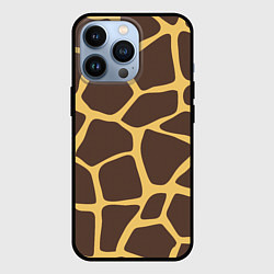 Чехол для iPhone 13 Pro Окрас жирафа, цвет: 3D-черный