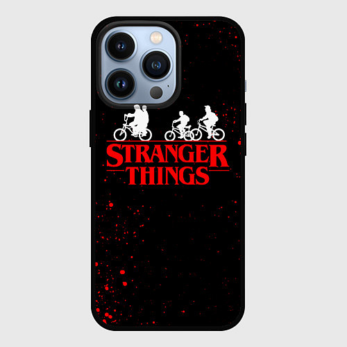 Чехол iPhone 13 Pro STRANGER THINGS / 3D-Черный – фото 1