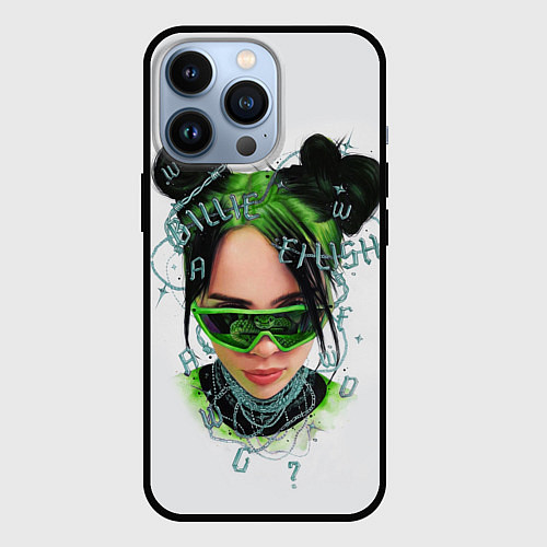 Чехол iPhone 13 Pro BILLIE EILISH / 3D-Черный – фото 1