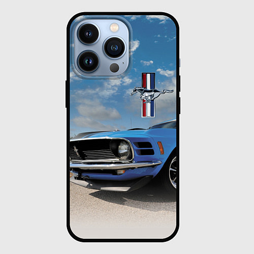 Чехол iPhone 13 Pro Mustang / 3D-Черный – фото 1
