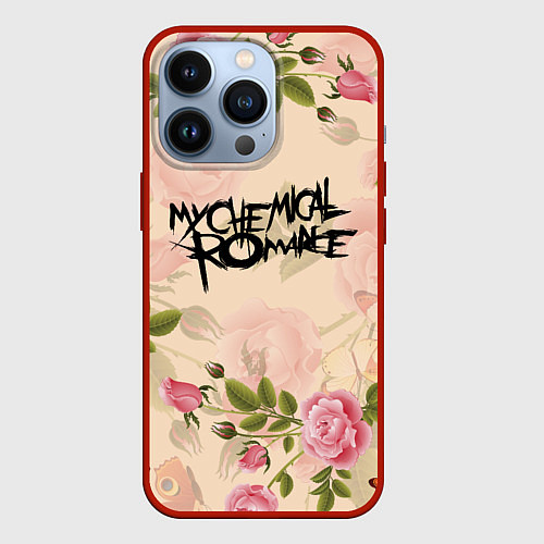 Чехол iPhone 13 Pro My Chemical Romance / 3D-Красный – фото 1