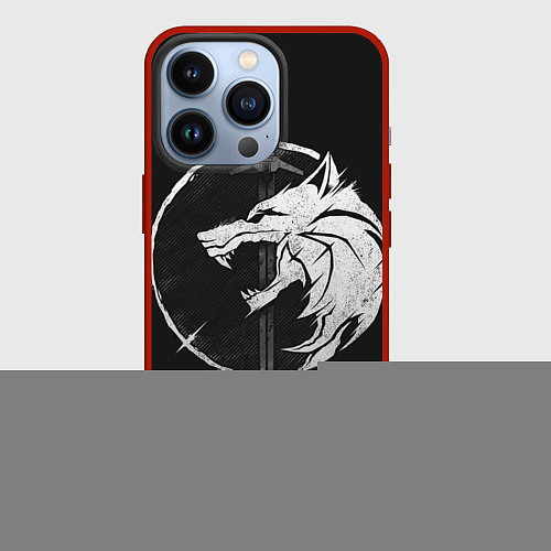 Чехол iPhone 13 Pro The Witcher 3: Wild Hunt / 3D-Красный – фото 1