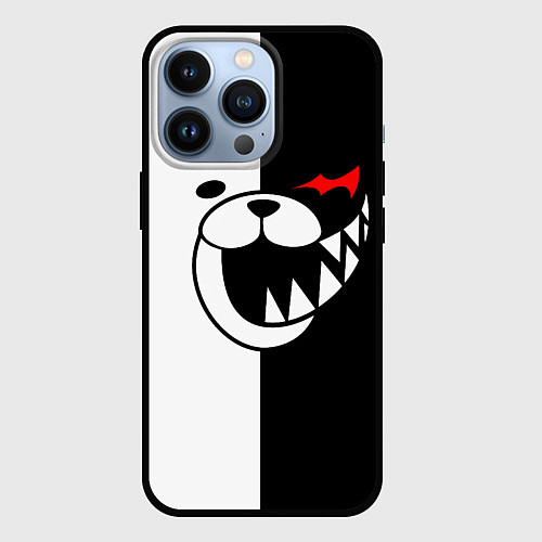 Чехол iPhone 13 Pro MONOKUMA КАПЮШОН / 3D-Черный – фото 1