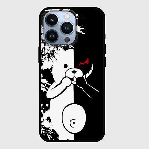 Чехол iPhone 13 Pro Monokuma / 3D-Черный – фото 1