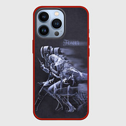 Чехол для iPhone 13 Pro Fencer, цвет: 3D-красный