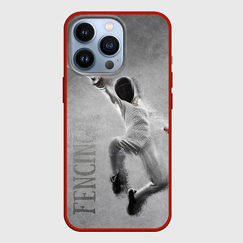 Чехол iPhone 13 Pro Fencing / 3D-Красный – фото 1