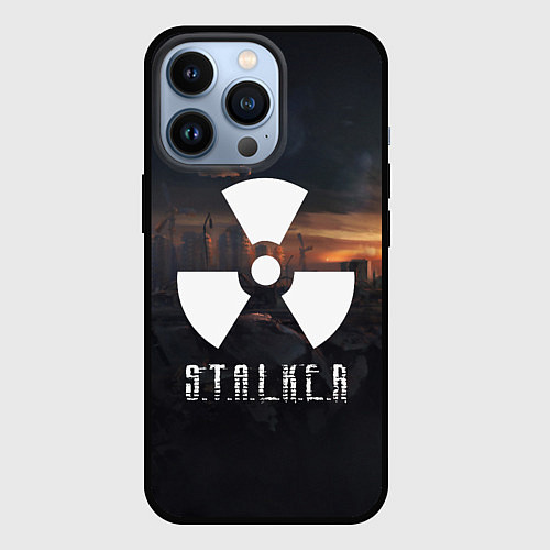 Чехол iPhone 13 Pro STALKER / 3D-Черный – фото 1