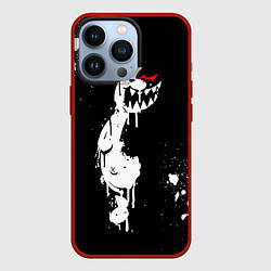 Чехол для iPhone 13 Pro Monokuma paint, цвет: 3D-красный