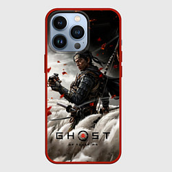 Чехол для iPhone 13 Pro Ghost of Tsushima, цвет: 3D-красный