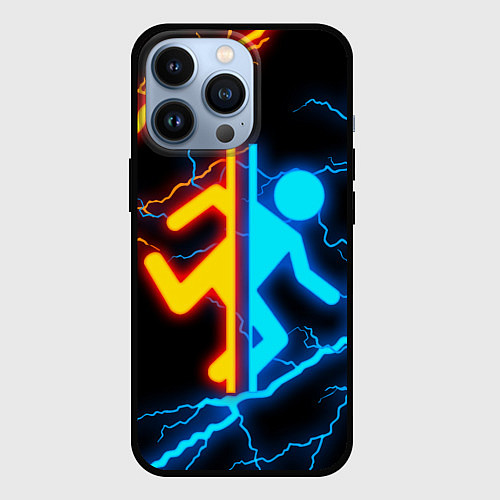 Чехол iPhone 13 Pro PORTAL / 3D-Черный – фото 1
