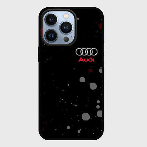 Чехол iPhone 13 Pro AUDI / 3D-Черный – фото 1