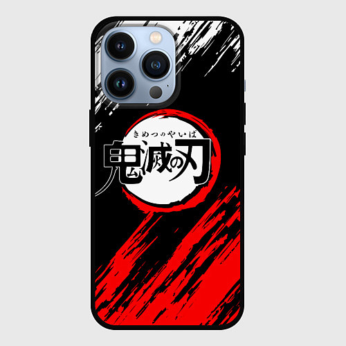 Чехол iPhone 13 Pro KIMETSU NO YAIBA / 3D-Черный – фото 1