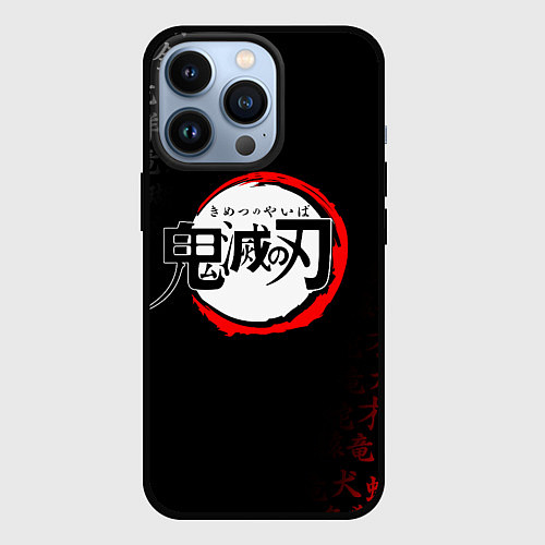 Чехол iPhone 13 Pro KIMETSU NO YAIBA / 3D-Черный – фото 1