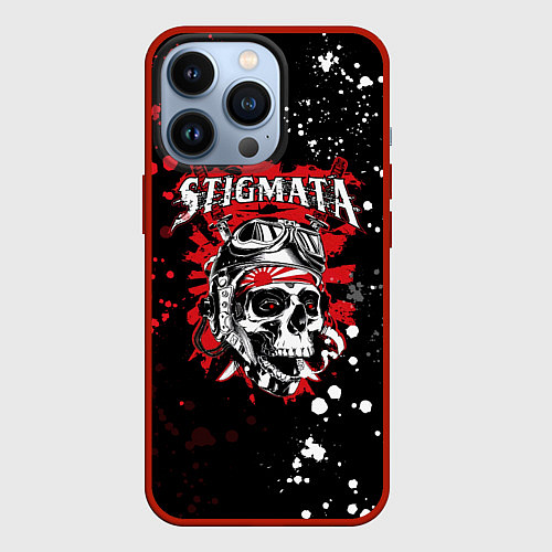 Чехол iPhone 13 Pro Stigmata / 3D-Красный – фото 1