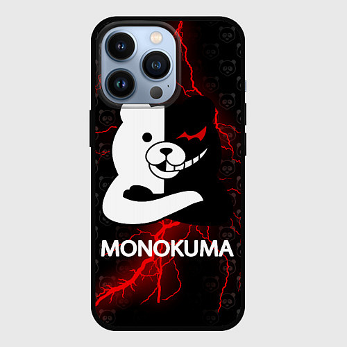 Чехол iPhone 13 Pro MONOKUMA / 3D-Черный – фото 1