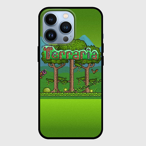 Чехол iPhone 13 Pro Terraria / 3D-Черный – фото 1