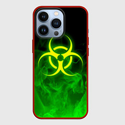 Чехол для iPhone 13 Pro BIOHAZARD, цвет: 3D-красный