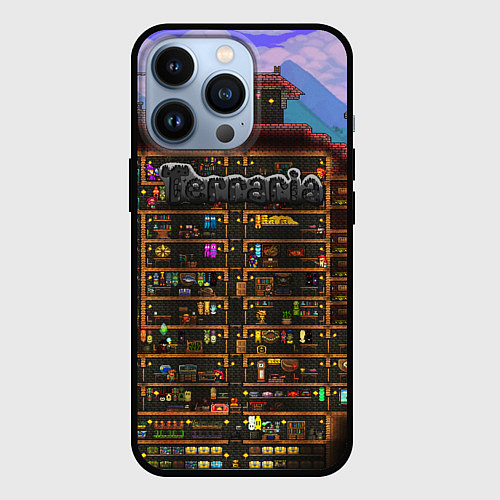 Чехол iPhone 13 Pro TERRARIA / 3D-Черный – фото 1