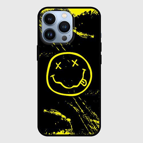 Чехол iPhone 13 Pro NIRVANA / 3D-Черный – фото 1