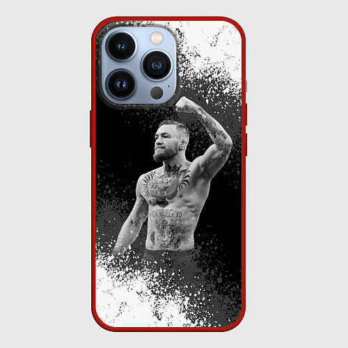 Чехол iPhone 13 Pro Conor McGregor / 3D-Красный – фото 1