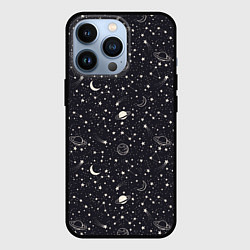 Чехол для iPhone 13 Pro Космос, цвет: 3D-черный