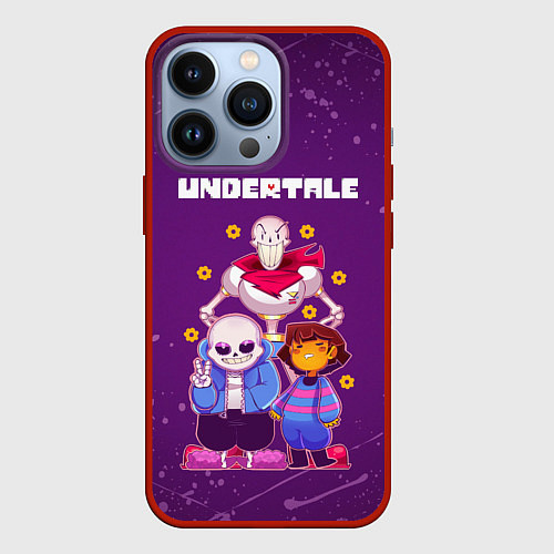 Чехол iPhone 13 Pro UNDERTALE / 3D-Красный – фото 1