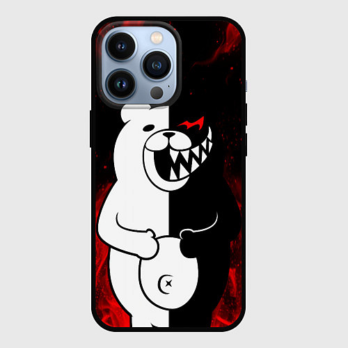 Чехол iPhone 13 Pro MONOKUMA / 3D-Черный – фото 1