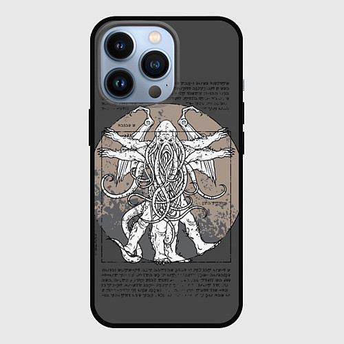 Чехол iPhone 13 Pro Cthulhu / 3D-Черный – фото 1