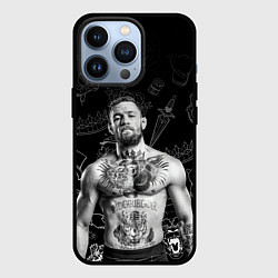 Чехол для iPhone 13 Pro CONOR McGREGOR, цвет: 3D-черный