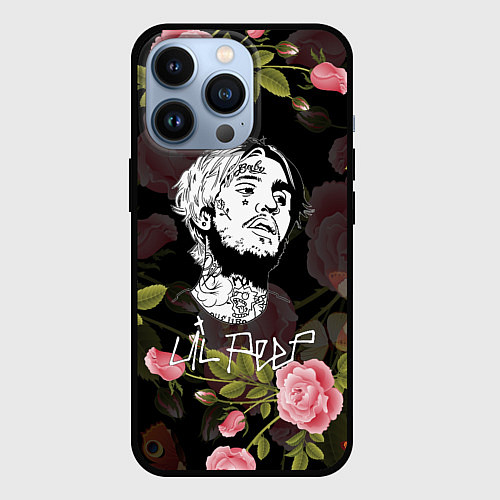 Чехол iPhone 13 Pro LIL PEEP ROSES / 3D-Черный – фото 1