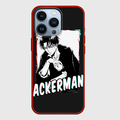 Чехол iPhone 13 Pro Ackerman / 3D-Красный – фото 1